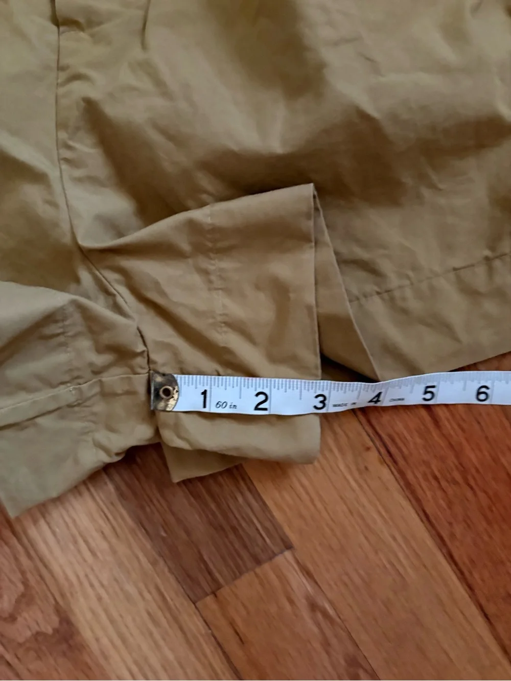 Doen High Waist Pleated Shorts in Mustard